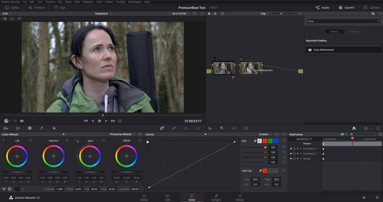Working with DaVinci Resolve 14's Powerful Face Refinement Plug-in — Add Node