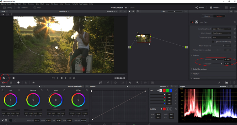 How to Create A Realistic Lens Flare In DaVinci Resolve — OpenFX