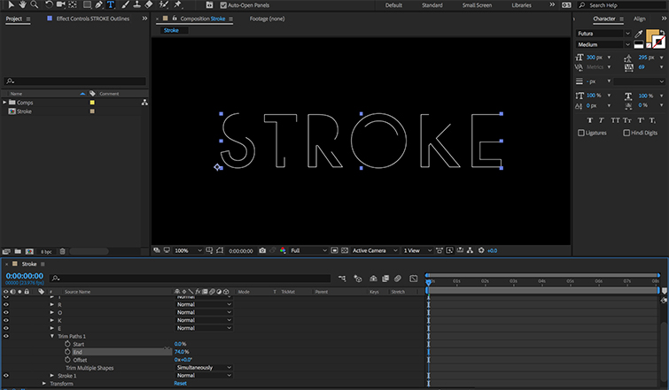 How to Animate a Text Stroke in Adobe After Effects — Animate