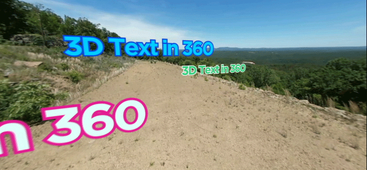 How to Use the VR Comp Editor in After Effects with 360° Video — 3D Text Layers