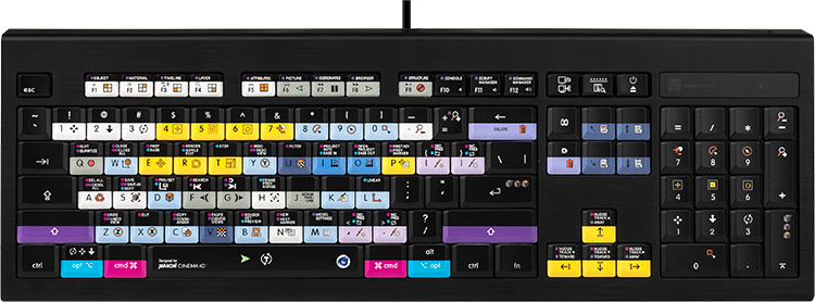 Illuminate Shortcuts with logickeyboard's Cinema 4D Backlit Keyboard — Maxon Cinema 4D
