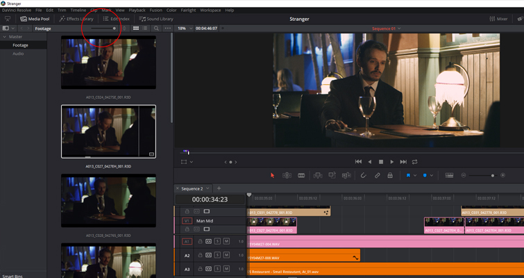 The New Features of DaVinci Resolve 15's Edit Page — Larger Thumbnails