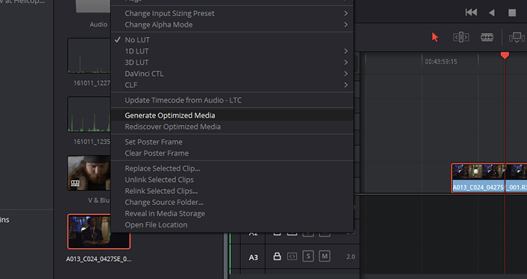 Quick Tip: How To Use Optimized Media In DaVinci Resolve — Generating Optimized