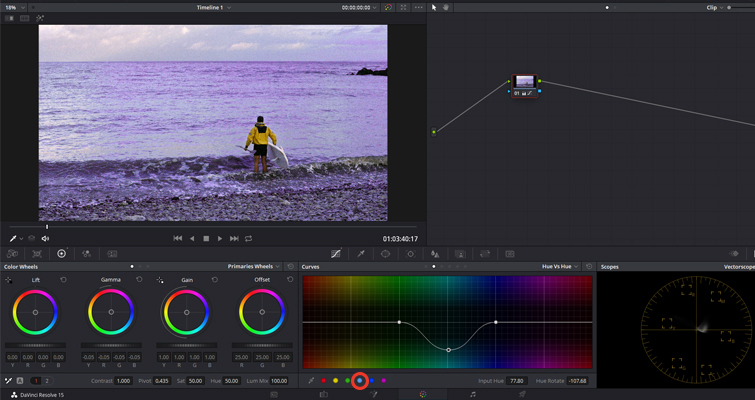 Color Grading: Working with Hue vs. Curves in DaVinci Resolve — Hue vs. Hue