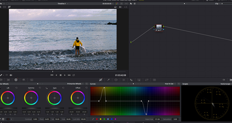 Color Grading: Working with Hue vs. Curves in DaVinci Resolve — Desaturation Color Grading: Working with Hue vs. Curves in DaVinci Resolve — Desaturation