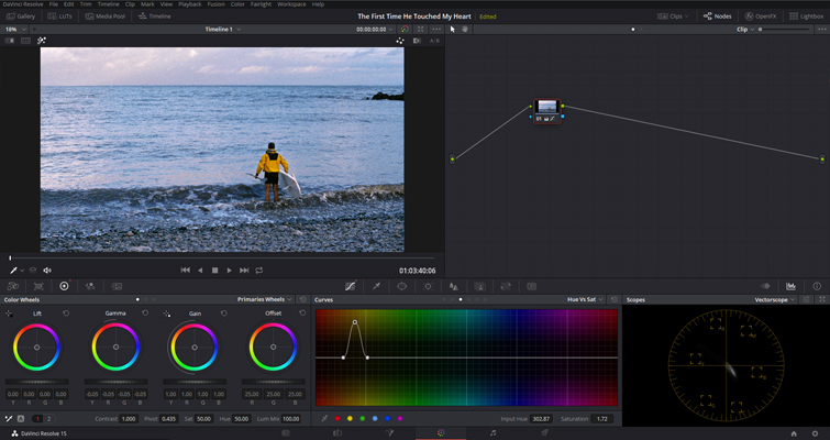 Color Grading: Working with Hue vs. Curves in DaVinci Resolve — Hue vs. Sat Color Grading: Working with Hue vs. Curves in DaVinci Resolve — Hue vs. Sat