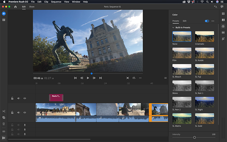 Take a Video Tour of Adobe's New Premiere Rush CC — Fine-Tuning