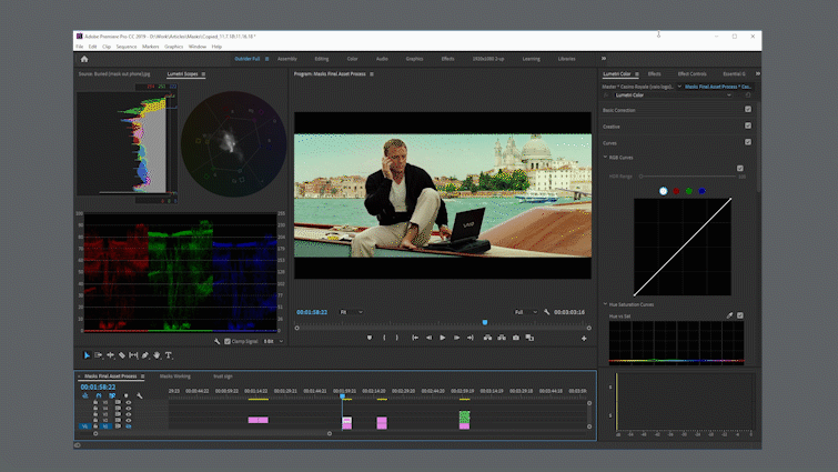 Improve Your Masks with Hue, Saturation, and Luminance Qualifiers — Removing Logo Improve Your Masks with Hue, Saturation, and Luminance Qualifiers — Removing Logo
