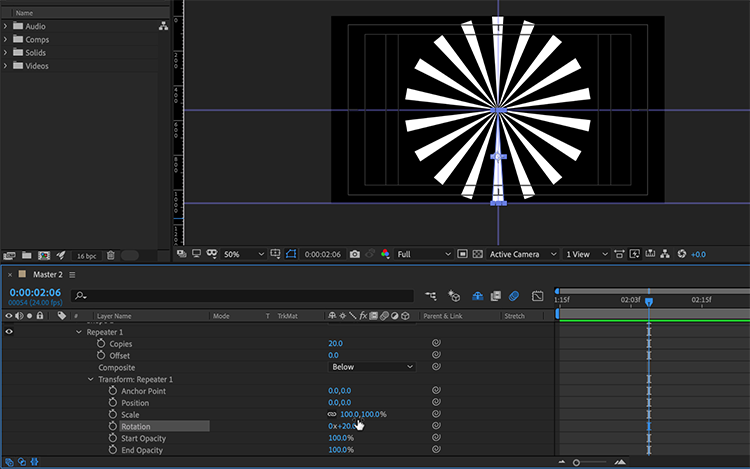 Video Tutorial: How to Create Anime Speed Lines in After Effects — Add Repeater