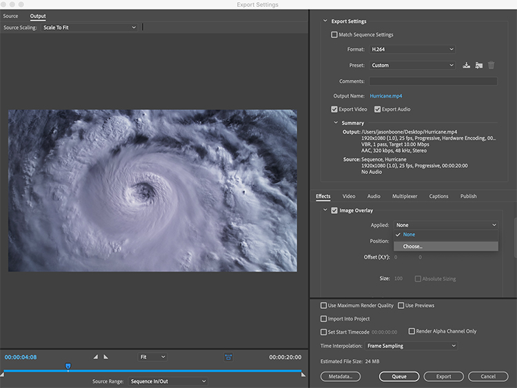 Video Tutorial: How to Add Image Overlays to Premiere Pro Exports