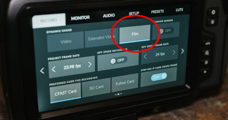 New Filmmaker Tips For Using The Blackmagic Pocket Cinema Camera 4K — Dynamic Range Settings