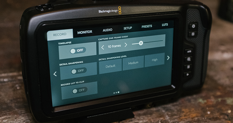 Hands-On Review: The Blackmagic Pocket Cinema Camera 4K — Interface