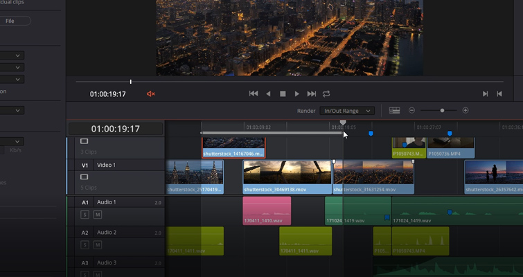 DaVinci Resolve 15 Video Crash Course — Delivering Your Content — Render In and Out Range
