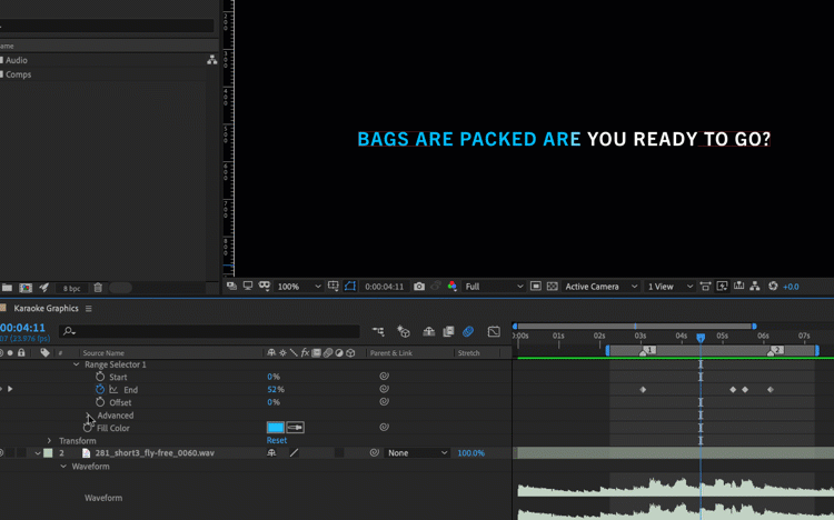 Video Tutorial: How to Create Karaoke Graphics in After Effects — Customize
