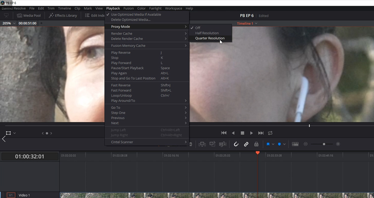 DaVinci Resolve 15 Video Crash Course — Basic Settings — Optimized Media