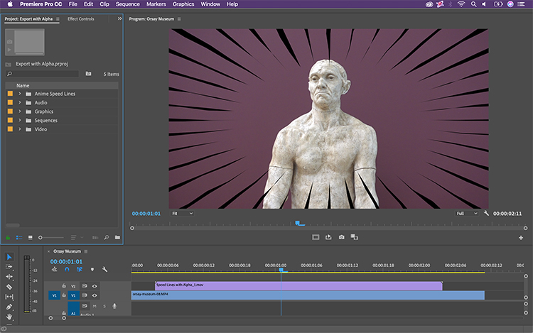 Exporting Video With An Alpha Channel for Transparency in After Effects — Drag and Drop