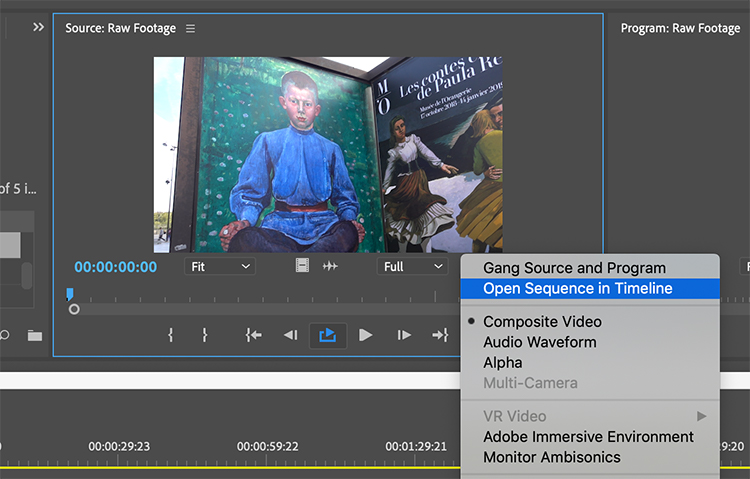 How to Properly Pancake Timelines in Adobe Premiere Pro — Source Timeline