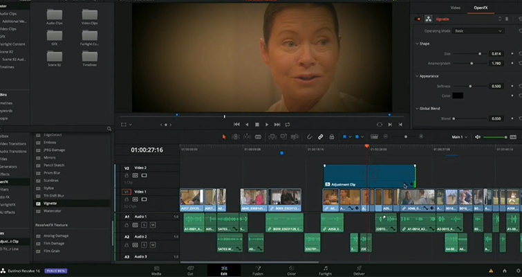 NAB 2019: DaVinci Resolve 16 — What's New and Updated — Adjustment Clip