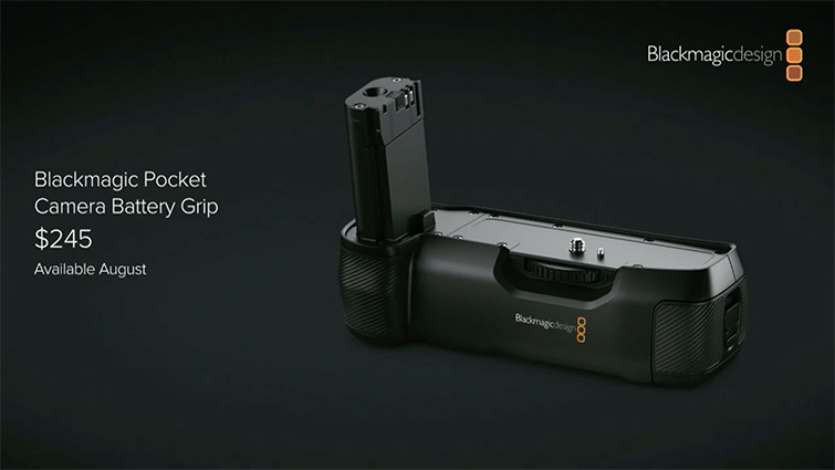 NAB 2019: Blackmagic Design Announces New Battery Grip for the BMPCC4K — Battery Grip