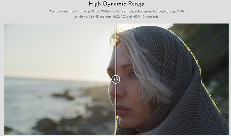 NAB 2019: Teradek's New Bolt 4K Transmitter for Wireless Video — High Dynamic Range
