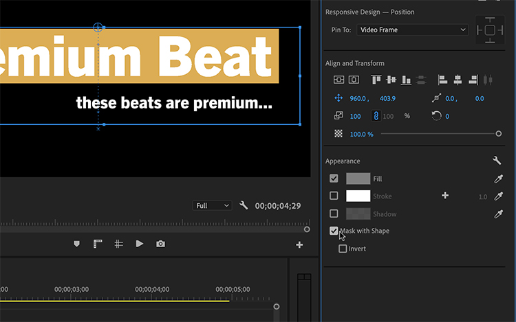 6 New Features in Premiere Pro's Essential Graphics Panel - Masks 6 New Features in Premiere Pro's Essential Graphics Panel - Masks