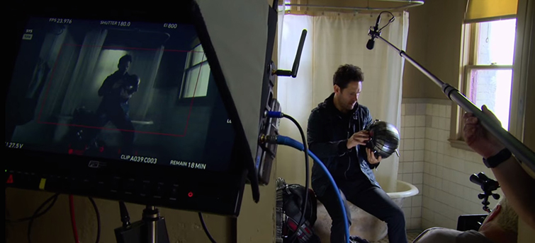 The Cameras and Lenses Behind the Marvel Cinematic Universe (Phase Two) - Camera Perspective on Paul Rudd