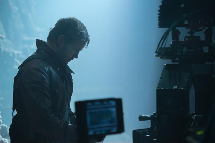 The Cameras and Lenses Behind the Marvel Cinematic Universe (Phase Two) - Camera Perspective on Chris Pratt as Star-Lord 