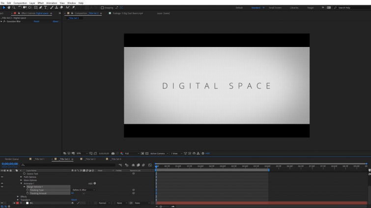 Easy Compositing Effects for Creating Professional-Looking Titles - Text Tracking