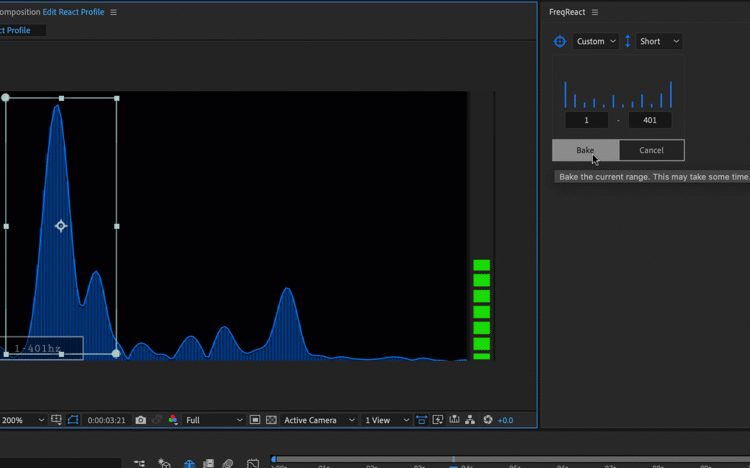 How to Animate via Audio Frequencies in Adobe After Effects — Bake