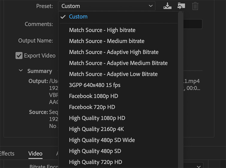 How to customize settings in Premiere Pro