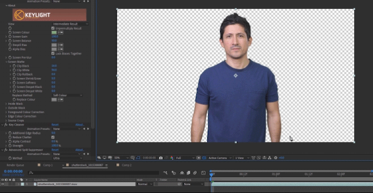 Key Green Screen Footage in After Effects - Masking