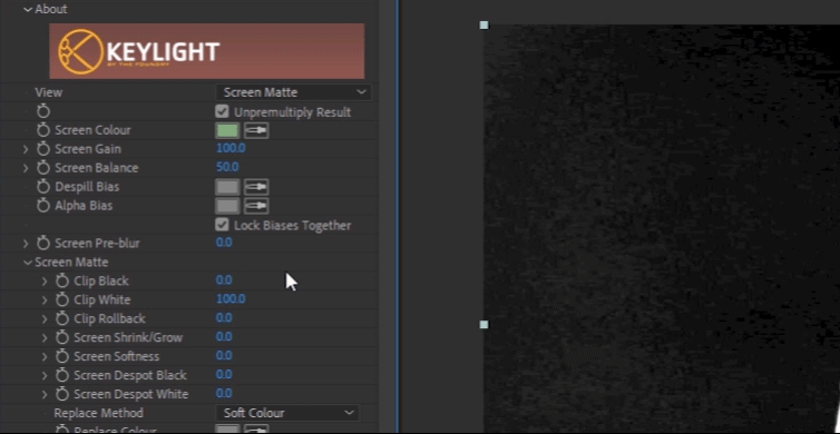 Key Green Screen Footage in After Effects - Screen Matte Clip