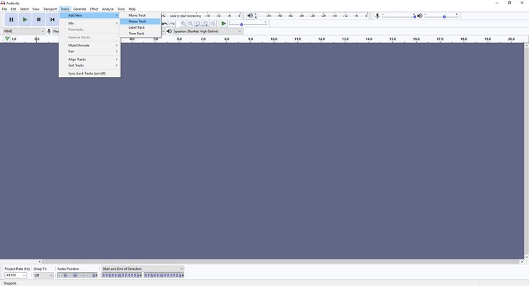 Getting Started in Audacity Getting Started in Audacity