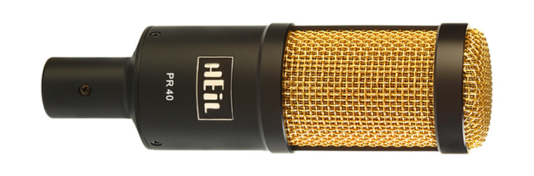Closeup of HEiL Sound's PR-40 Dynamic Studio mic