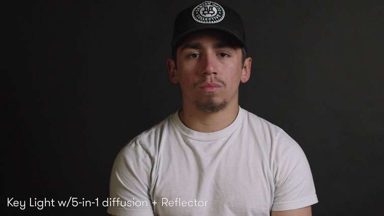 Key Light with Five-in-One Diffusion and Reflector