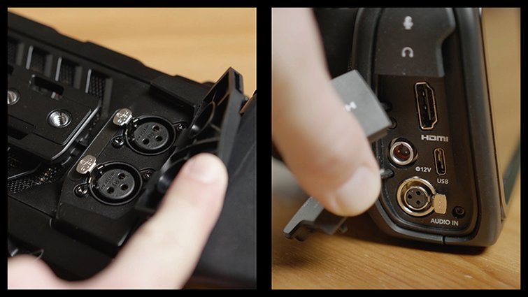 The BMPCC 6K VS. the URSA Mini Pro 4.6K G2 for Handheld Shooters — Audio Inputs The BMPCC 6K VS. the URSA Mini Pro 4.6K G2 for Handheld Shooters — Audio Inputs