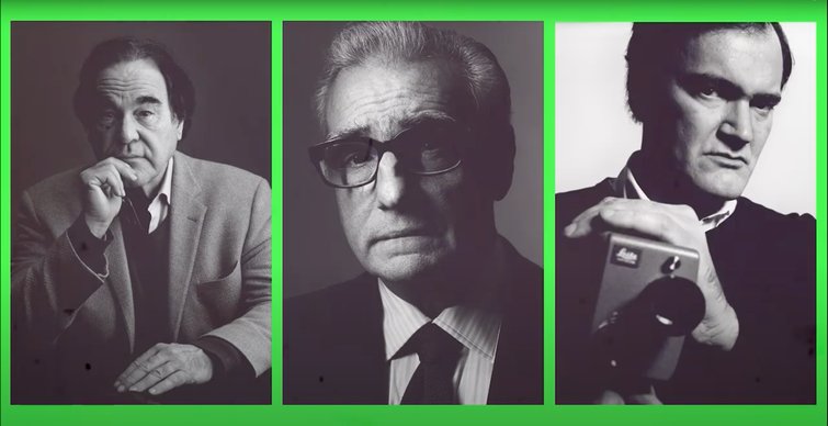 Directors Oliver Stone, Martin Scorsese, and Quentin Tarantino Directors Oliver Stone, Martin Scorsese, and Quentin Tarantino