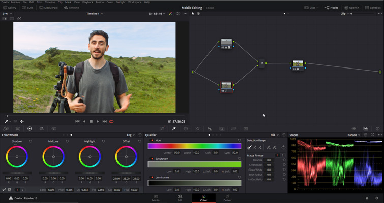 DaVinci Resolve: Parallel Node Structure DaVinci Resolve: Parallel Node Structure