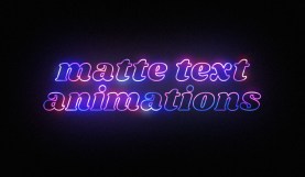 How to Create Matte Text Animations in After Effects