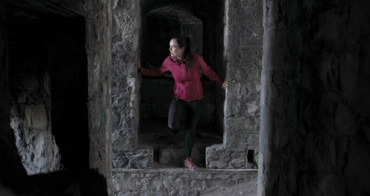 A castle shot with temporal noise reduction applied