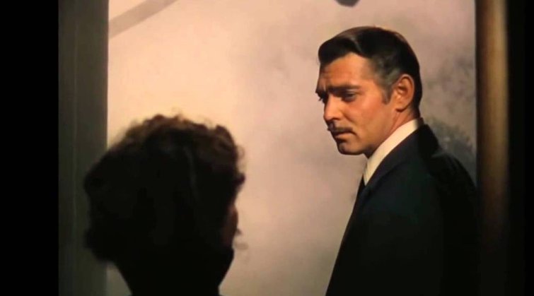 Actor Clark Gable in a scene from the movie Gone with the Wind