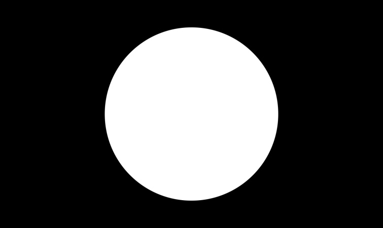 Creating a white circle on a black background