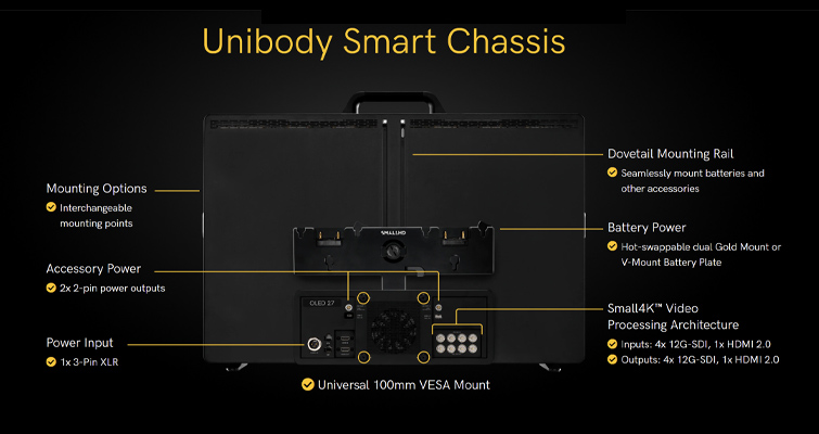 Screenshot of the detail involved in the layout of the SmallHD monitor