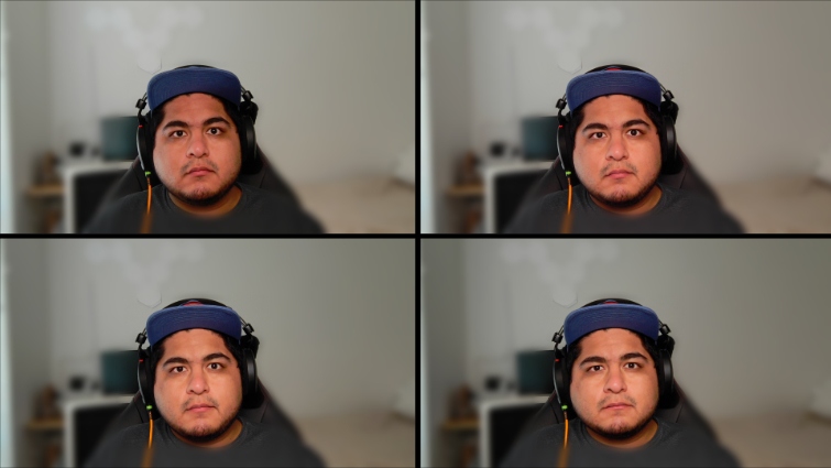 Razer Key Light collage representing light differences