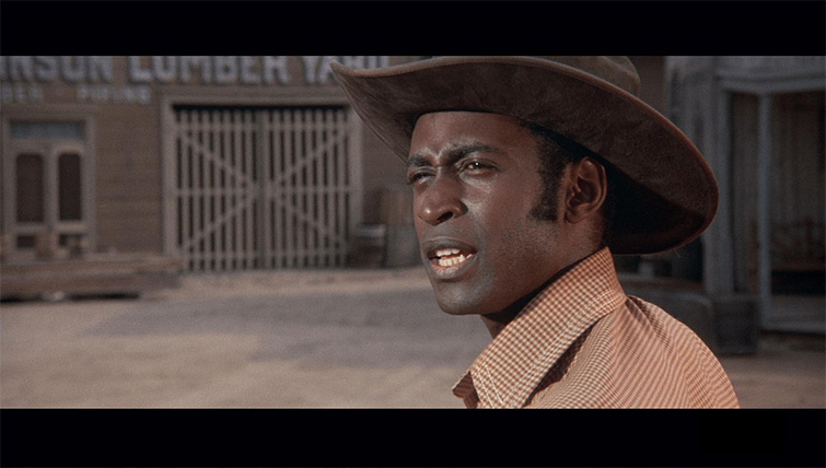 Cleavon Little in the comedy Western "Blazing Saddles"