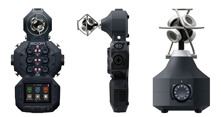 Zoom VRH-8 Ambisonic Microphone Capsule for H8 Recorder against a white background