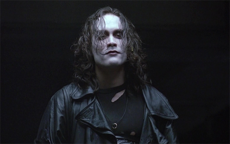 Image of Brandon Lee as The Crow from the eponymous movie.