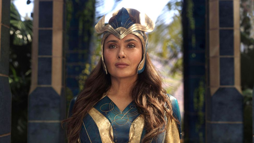 Salma Hayek as Ajak in Marvel Studios' Eternals Photo courtesy of Marvel Studios. 