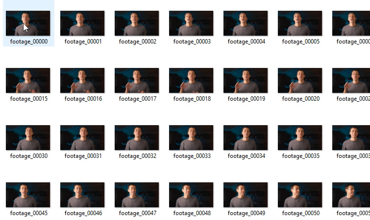 Image Sequence Gallery in After Effects- Create Glitch Effects with EbSynth
