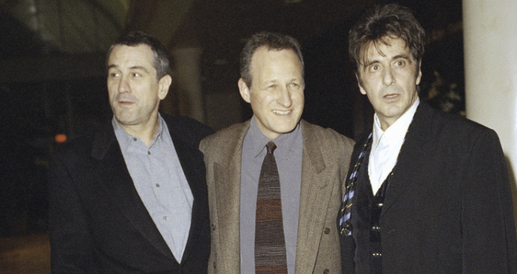 Michael Mann with De Niro and Pacino on the red carpet